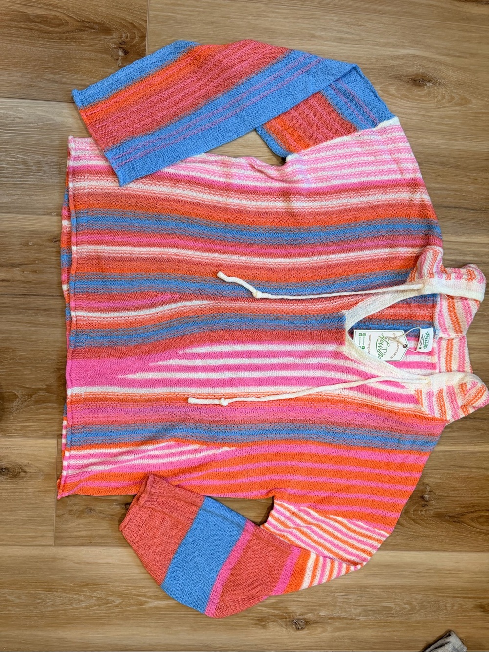 nWT striped knit sweater pullover - size large